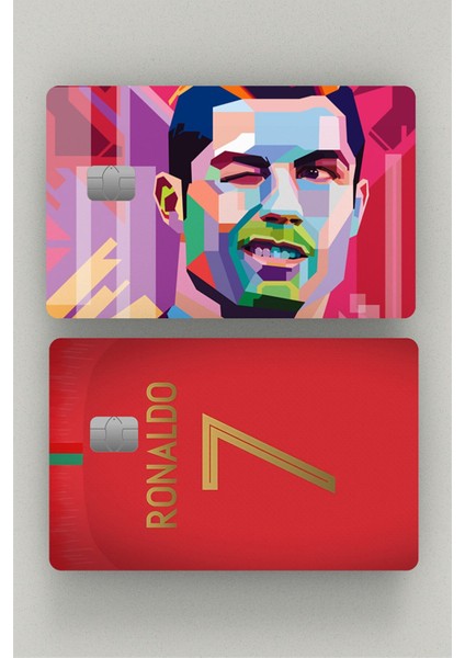 Hediyene Bak Cristiano Ronaldo 2'li Kredi Kartı & Akbil Sticker Kaplama