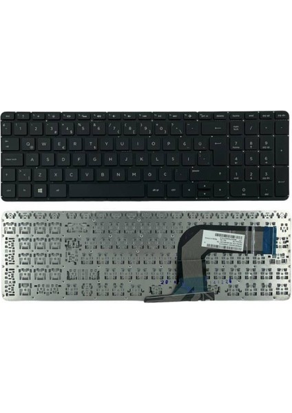 Hp ile Uyumlu Pavilion 15-P000, 15-P002ST, 15-P005ST Notebook Klavye Siyah Tr