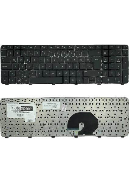 Hp ile Uyumlu Pavilion DV7-6000, DV7-6100, DV7-6200, DV7-6000ST Notebook Klavye Siyah Tr