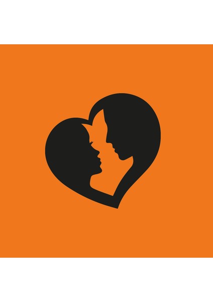 Kalp Içinde Çift Romantik Ahşap Duvar Dekoru - 3 mm Mdf - 35X35 cm indirimleri