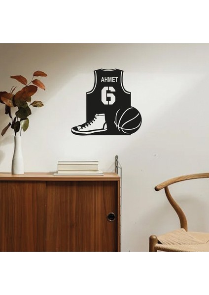 Kişiye Özel Basketbol Forma Ahşap Duvar Dekorasyonu Ahşap