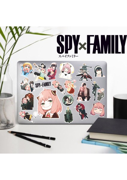Spy × Family Sticker Telefon Laptop Notebook Tablet Defter Matara Stiker Etiket