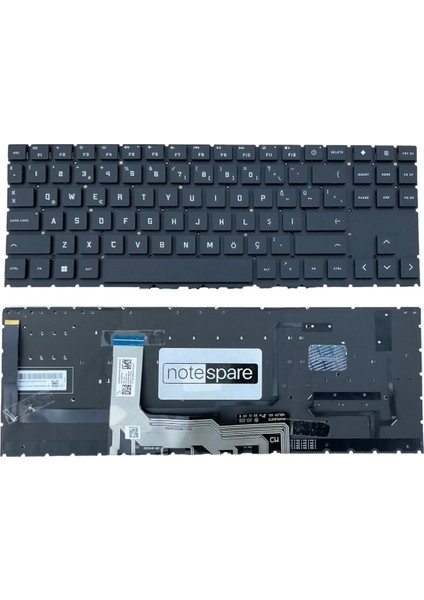 Hp ile Uyumlu Omen 15-EN1019NT (4H1U3EA), 15-EN1021NT (4H1U4EA) Klavye Rgb Işıklı Siyah Tr