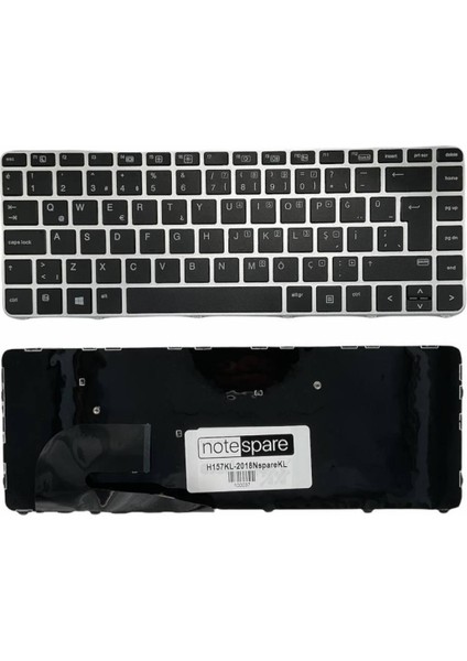Hp ile Uyumlu Elitebook 840 G4 (Z9G68AW), 840 G4 (Z9G70AW) Notebook Klavye Siyah Tr