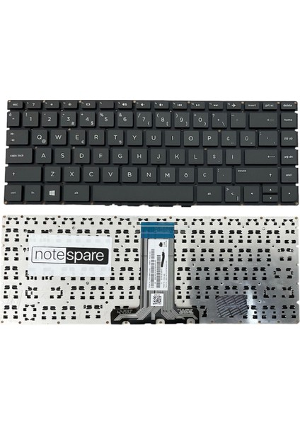 Hp ile Uyumlu Pavilion 14-AL107NT (Z3C48EA) Notebook Klavye Siyah Tr Küçük Enter Versiyon