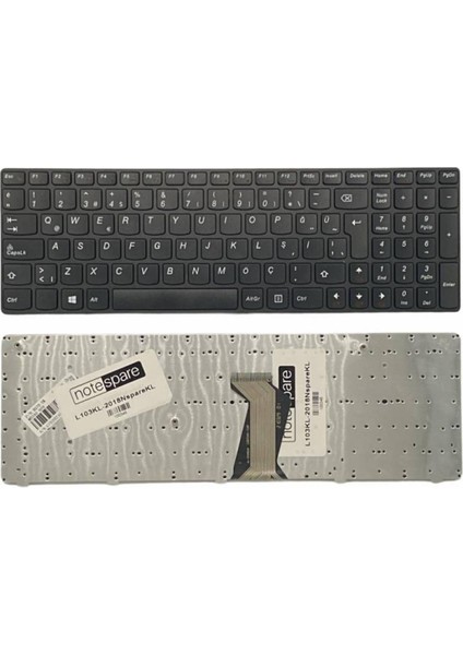 Lenovo ile Uyumlu Ideapad B570E Type 4760, B570E2 Type 20173 Notebook Klavye Siyah Tr