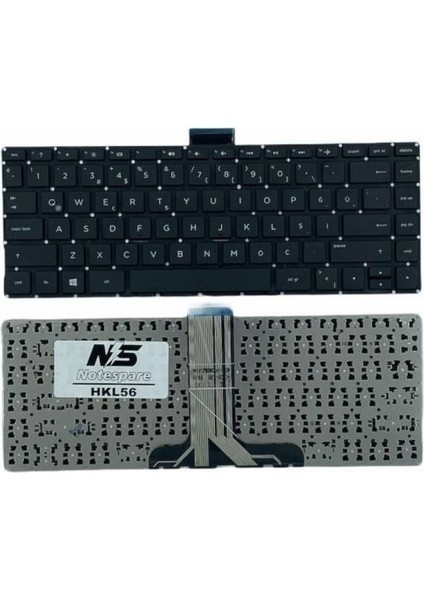 Hp ile Uyumlu Pavilion X360 13-S102NT (P4A53EA) Notebook Klavye Siyah Küçük Enter Versiyon Tr