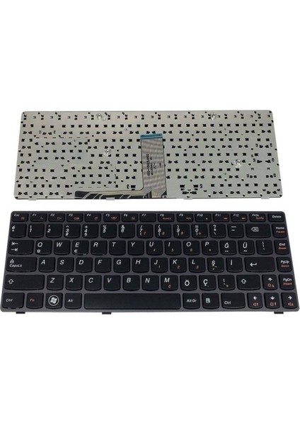 Lenovo ile Uyumlu Ideapad V370, V370A, T2TV Notebook Klavye Siyah Tr
