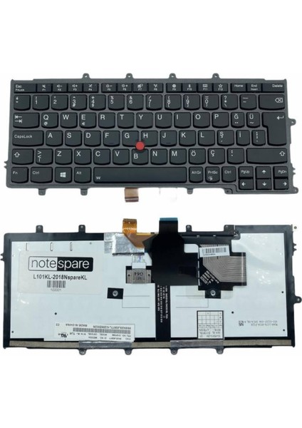 Lenovo ile Uyumlu Thinkpad 01EN575, 01EN577, 01EN582, 01EN586 Notebook Klavye Işıklı Siyah Tr