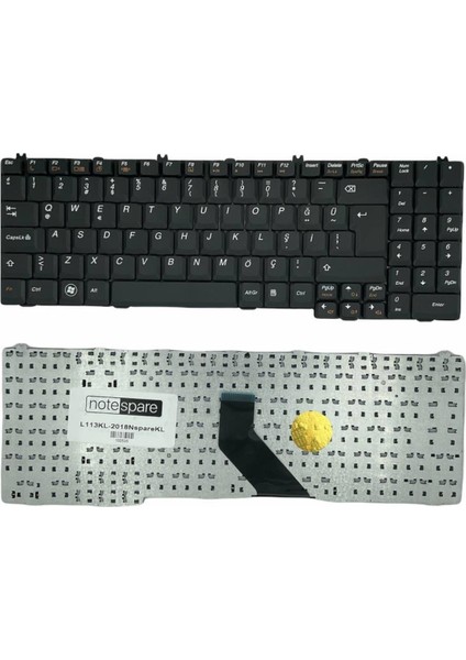 Lenovo ile Uyumlu G550AX, G550M, G550S, G555, G555A, G555AX Notebook Klavye Siyah Tr