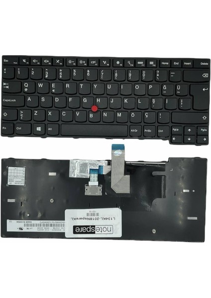 Lenovo ile Uyumlu CS13TBL-TUR, LO-84TR, LO-84US Notebook Klavye Siyah Tr