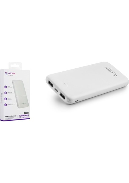 GNX503 Powerbank 13.000 Mah Pd Çıkış 2.6A