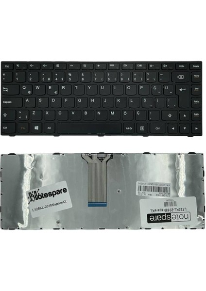 Lenovo ile Uyumlu Flex 2-14 20404, Flex 2-14 20432, Flex 2-14 80FJ Notebook Klavye Siyah Tr