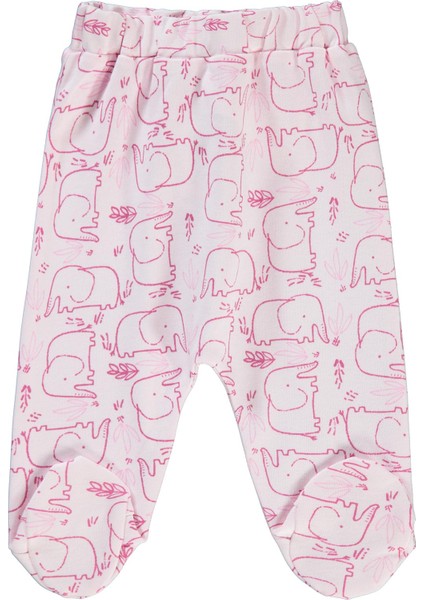 Bebek Patikli Tek Alt 1-6 Ay Pembe