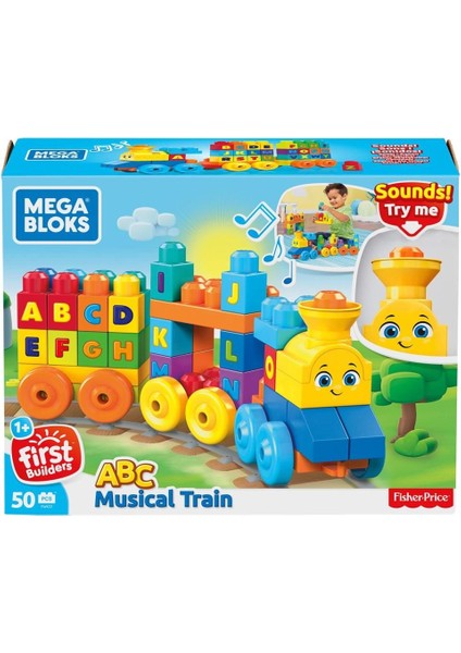 LISINYA193 FWK22 Mega Bloks® Müzikli Alfabe Treni 50 Parça +1 Yaş