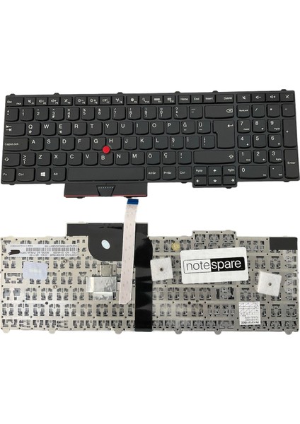 Lenovo ile Uyumlu Thinkpad 20EN, 20EQ, 20ER, 20ES, 20HH Notebook Klavye Siyah Tr Çerçeveli