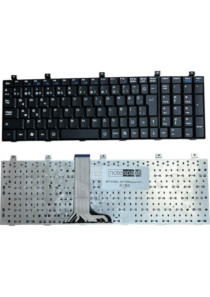 Exper ile Uyumlu MS-1642, MS-1682 Notebook Klavye Siyah Tr