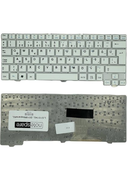 Lg ile Uyumlu Xnote X200 Notebook Klavye Beyaz Tr