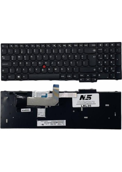 Lenovo ile Uyumlu Thinkpad E560, E560C, E560P, L560, L560C, L570 Notebook Klavye Siyah Tr