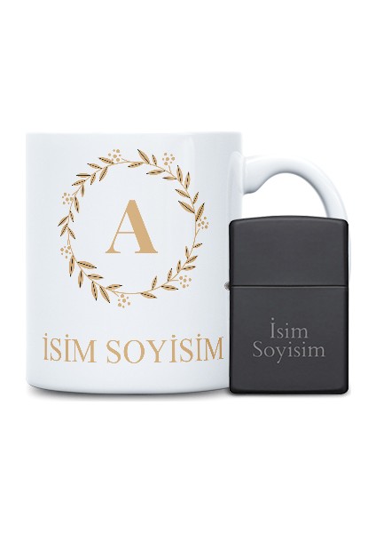 Kişiye Özel Kupa Bardak ,isim Yazılı Zippo Çakmak