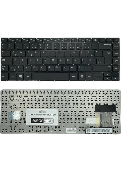 Samsung ile Uyumlu NP530U4E-S01TR, NP530U4E-S02TR Notebook Klavye Siyah Tr