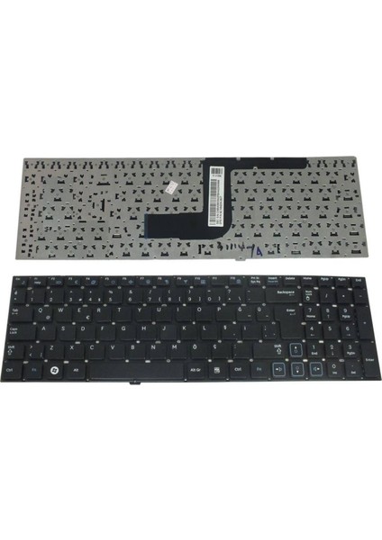 Samsung ile Uyumlu NP-RV520-A01TR, NP-RV520-S01TR, NP-RV520-S03TR Notebook Klavye Siyah Tr