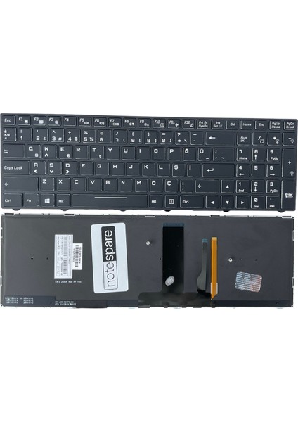 Monster ile Uyumlu CVM15F26TQJ430E Notebook Klavye Rgb Işıklı Versiyon Siyah Tr