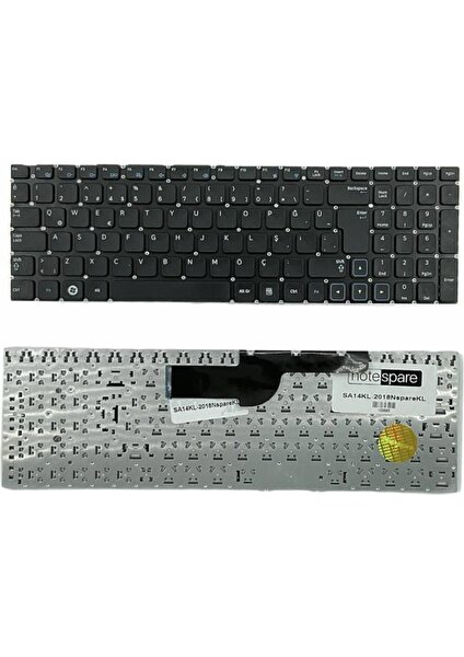 Samsung ile Uyumlu NP300V5A-S0DTR, NP300V5A-S0ETR, NP300V5A-S0FTR Notebook Klavye Siyah Tr