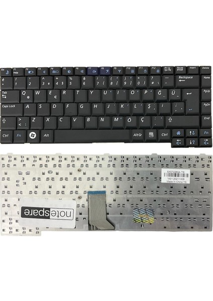 Samsung ile Uyumlu NP-R510, NP-R510E, NP-R510H, NP-R560 Notebook Klavye Siyah Tr