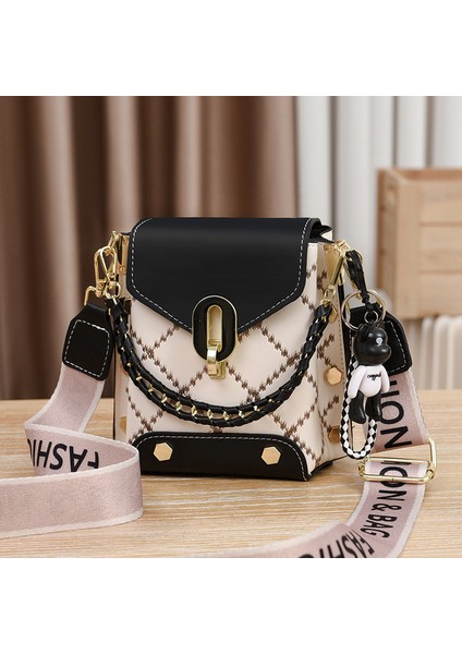 Yeni Stil Çanta Kore Tarzı Basit Küçük Kare Çanta Modaya Uygun Çok Yönlü Omuz Crossbody Moda Mini Cep Telefonu Çantası Kadın Çantası (Yurt Dışından)