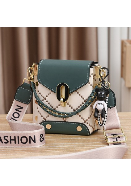 Yeni Stil Çanta Kore Tarzı Basit Küçük Kare Çanta Modaya Uygun Çok Yönlü Omuz Crossbody Moda Mini Cep Telefonu Çantası Kadın Çantası (Yurt Dışından)