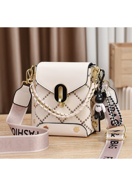 Yeni Stil Çanta Kore Tarzı Basit Küçük Kare Çanta Modaya Uygun Çok Yönlü Omuz Crossbody Moda Mini Cep Telefonu Çantası Kadın Çantası (Yurt Dışından)