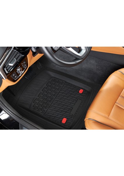 Lada Volga Uyumlu 3D Havuzlu Paspas Takımı Safir Siyah