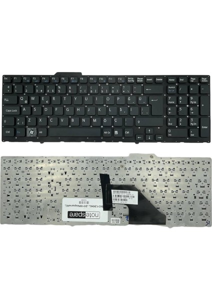 Sony ile Uyumlu Vaio VPCF12E1E, VPCF12E1R, VPCF12E4E, VPCF12F4E Notebook Klavye Siyah Tr