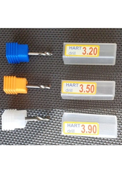 Kalıpçı Tornacı Delme Cnc Router Kesici Karbür Uç Seti 3.20MM 3.50MM 3.90MM Carbide Matkap 3lü