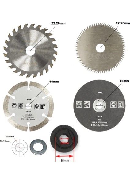 Matkap Için Disk Bağlama Adaptörü Anahtarlı Disk Bağlama Montaj Vidası Daire Disk Somunlu Aparat