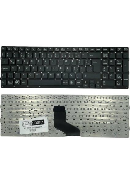Sony ile Uyumlu 55010S2C2G0-035-G, 55010S2L2G0-035-G Notebook Klavye Siyah Tr