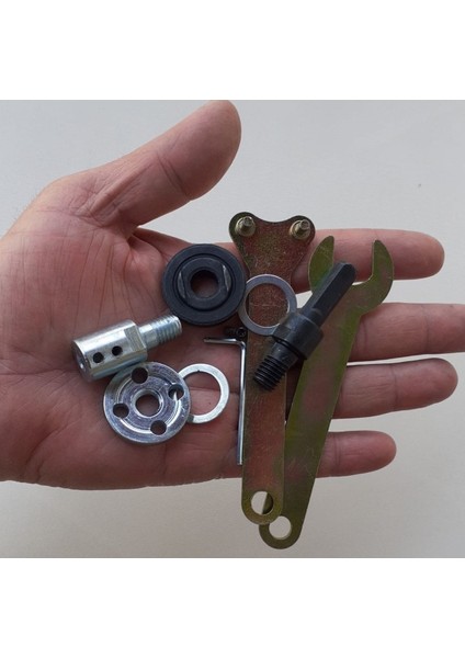6mm Motor Kaplini ve Matkap Için 2li Disk Bağlama Adaptör Aparat Seti Okul Proje Ödev Uygulama Arge
