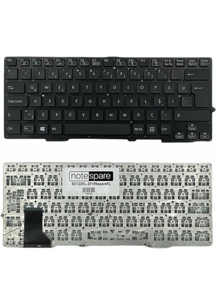 Sony ile Uyumlu Vaio SVS1313S9E, SVS1313V9R, SVS1313X9R, SVS13A1A4E Notebook Klavye Siyah Tr