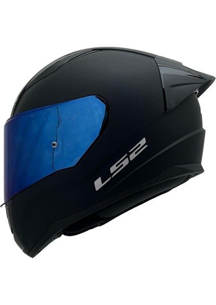Rapıd 2 Mat Siyah Kask Mavi Cam+Spoiler