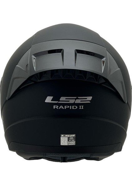 Rapıd 2 Mat Siyah Kask Mavi Cam+Spoiler fırsatları