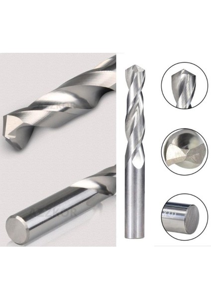 Kalıpçı Taşlama Delme Cnc Router Karbür Uç Seti 3.40MM - 3.80MM Çap Carbide Matkap Ucu 5 Parça Set