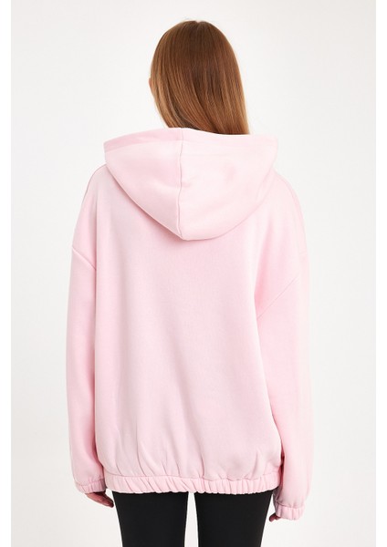 Pembe Hoodie, Oversize Hoodie, Kadın Hoodie, Kanguru Cepli Hoodie, Lastikli Hoodie modelleri