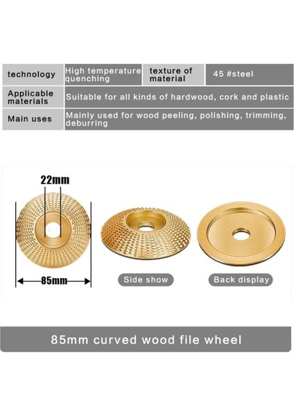 Ahşap Törpü Eğe Disk 85MM Kuksa Tabak Oval Oyma Açılı Taşlama Diski Aşındırıcı Oyma Şekillendirme indirimleri