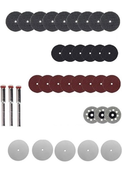 Gravür Kalıpçı Makinaları Için Taşlama Kesme Zımparalama Disk Seti Elmas Metal Plastik Ahşap 33 Pcs