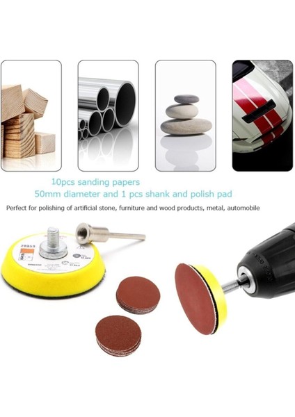 Dremel Proxxon Lotus Swazer Banco Mac Allister Hobi Makinesi Uyumlu Cırt Zımpara Seti 10'lu