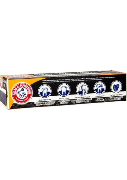 Arm Hammer Kömür Beyaz Diş Macunu - Charcoal White 75 Ml X3 Adet fırsatları