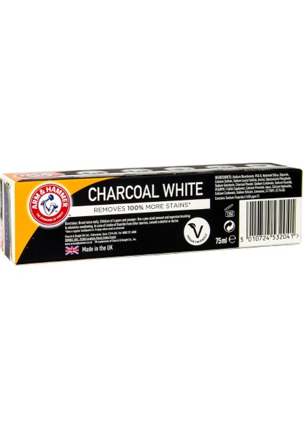 Arm Hammer Kömür Beyaz Diş Macunu - Charcoal White 75 Ml X6 Adet indirimleri