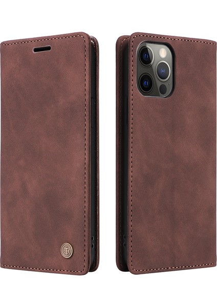 iPhone 14 Pro Max Deri Emme Kupaları Kapatma TeIefon Kılıfı (Yurt Dışından)