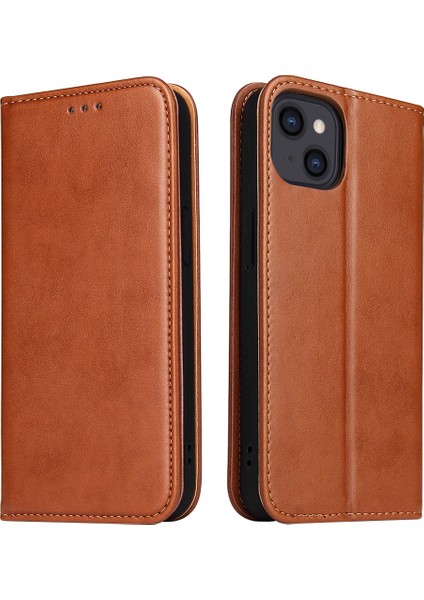 iPhone 15 Plus Pu Deri Darbeye Koruyucu TeIefon Kılıfı (Yurt Dışından)